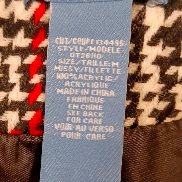 Womens houndstooth pattern jacket - Picture 6 of 6